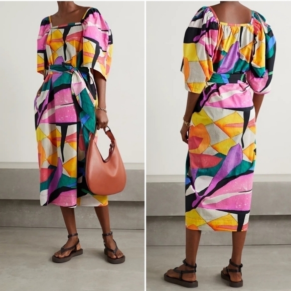 New Mara Hoffman Sara Midi Dress NWT Small - Picture 1 of 11